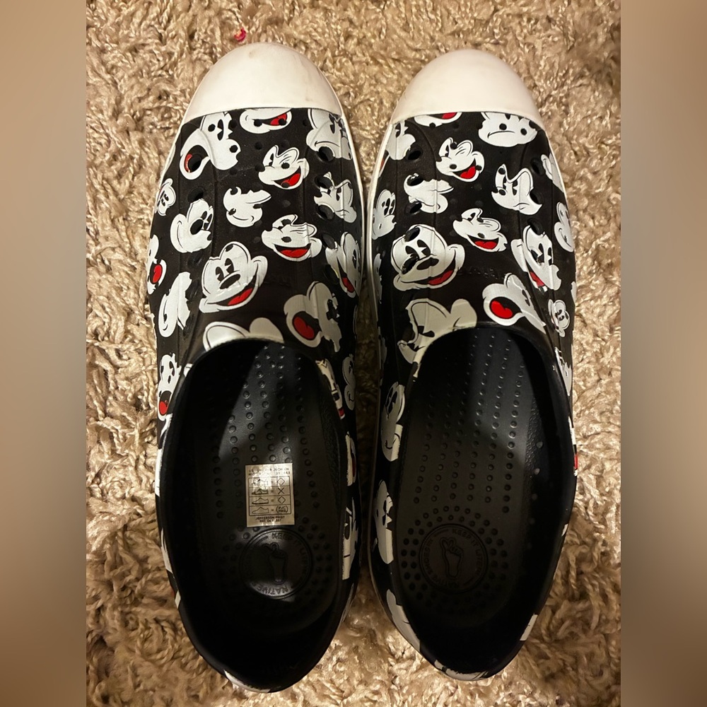 Native Shoes - Disney - Black with Mickey Face